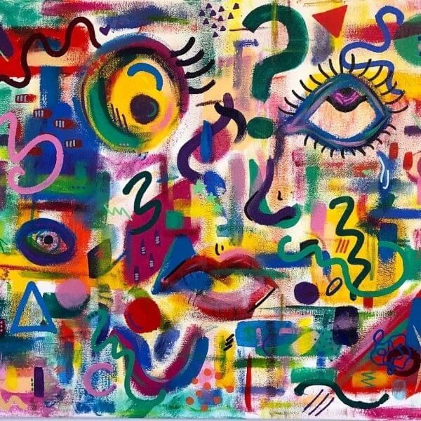 abstract artwork by a one river educator
